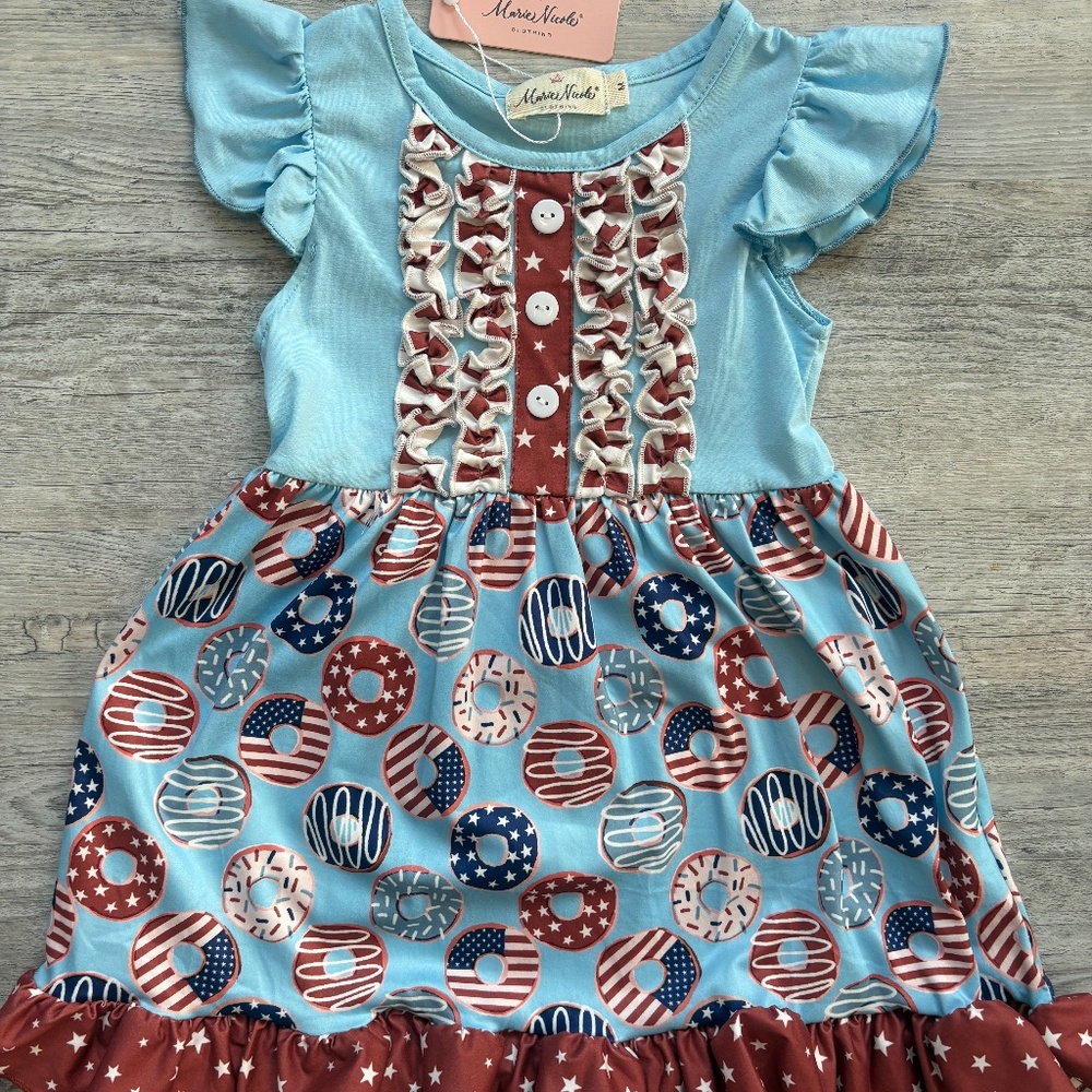 Marie Nicole Patriotic Dress NWT